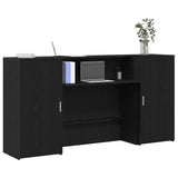 vidaXL Receptiebalie Wit 180x50x103,5 cm Bewerkt Hout
