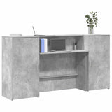 vidaXL Receptiebalie Wit 180x50x103,5 cm Bewerkt Hout