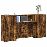 vidaXL Receptiebalie Wit 180x50x103,5 cm Bewerkt Hout