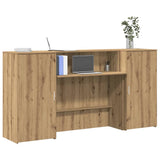 vidaXL Receptiebalie Wit 180x50x103,5 cm Bewerkt Hout