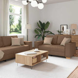vidaXL Bank 3 pcs Lichtgrijs 220 x 80 x 84 cm Linnenmix Stoffen