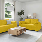 vidaXL 3-delige Loungeset met kussens fluweel lichtgrijs