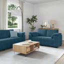 vidaXL 3-delige Loungeset met kussens fluweel lichtgrijs