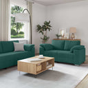 vidaXL Bank 2 pcs Lichtgrijs 219 x 80 x 82 cm Stof