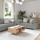 vidaXL Bank 2 pcs Lichtgrijs 219 x 80 x 82 cm Stof