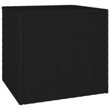 vidaXL Garden Side Tables 3 pcs poly rattan black
