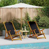 vidaXL Zonstoel 2 pcs Bruin 61.5 x 123 x 82cm Massief acaciahout