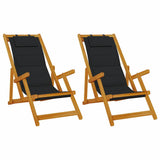 vidaXL Zonstoel 2 pcs Bruin 61.5 x 123 x 82cm Massief acaciahout