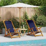 vidaXL Zonstoel 2 pcs Bruin 61.5 x 123 x 82cm Massief acaciahout