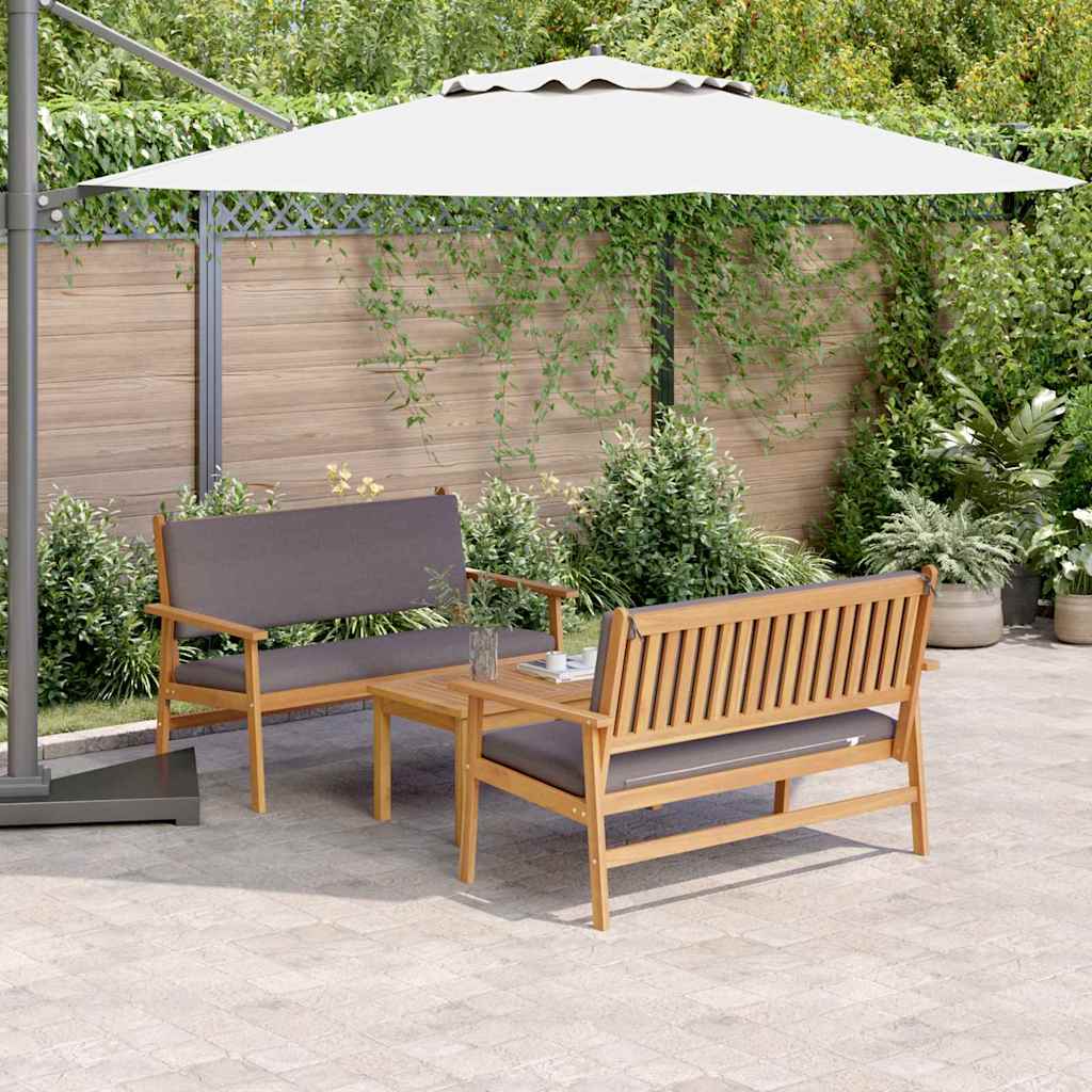 vidaXL Tuinbank Set 4 pcs Bruin 120 x 65,5 x 79 cm Massief Acacia Hout