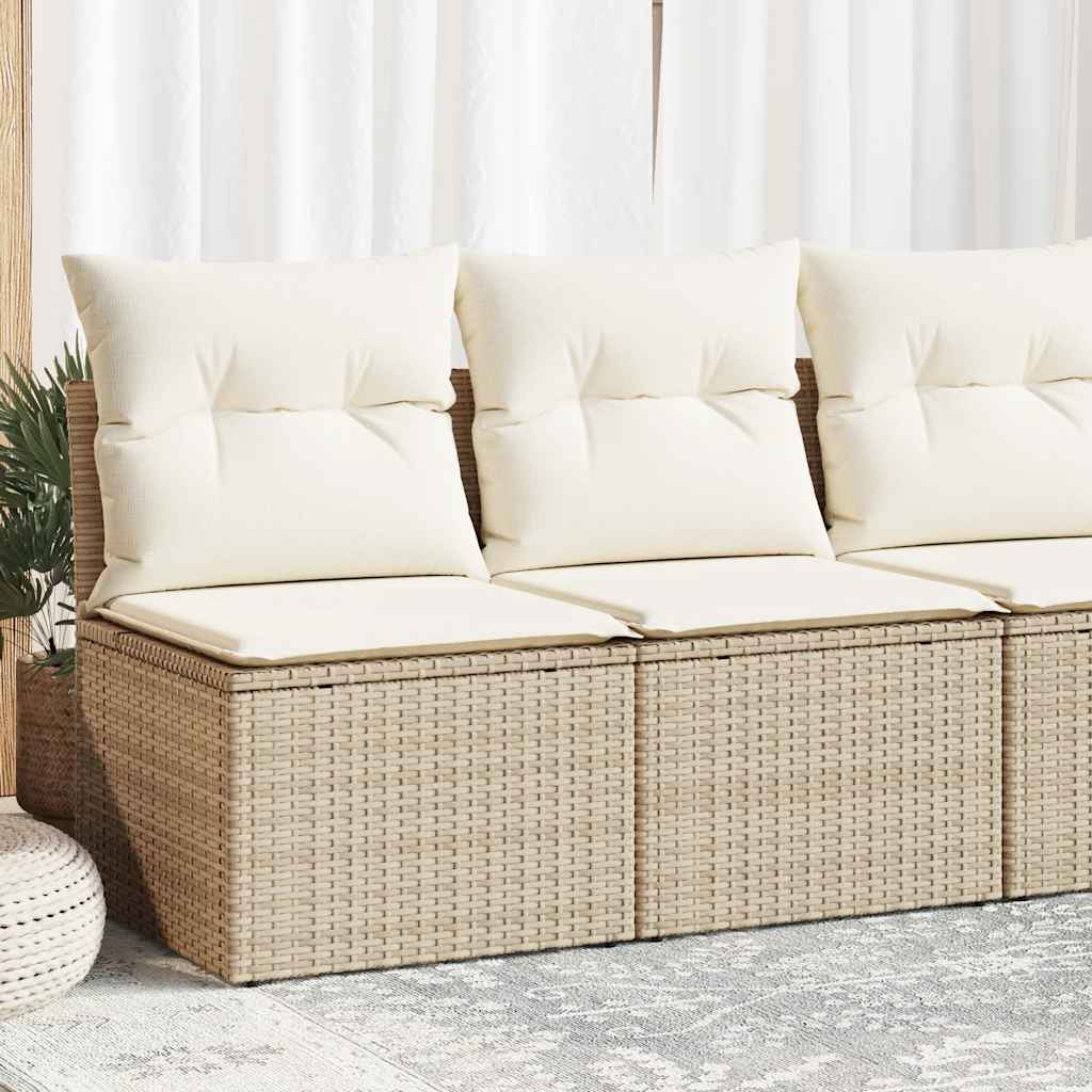 vidaXL 2-Piece Lounge Set with Cushions Poly Rattan Acacia Black