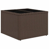 vidaXL 6-delige Loungeset met kussens poly rattan zwart