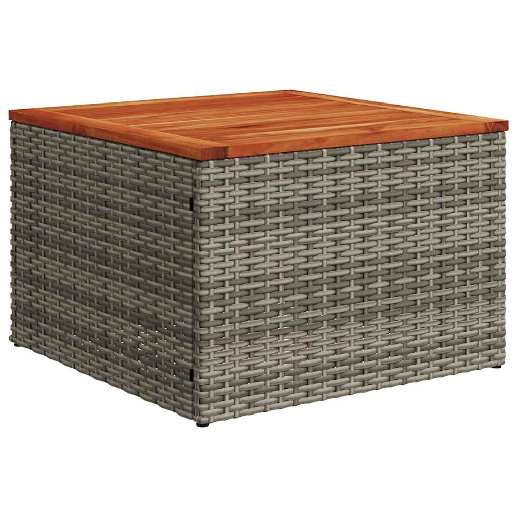 vidaXL 7-Piece Lounge Set with Cushions Poly Rattan Black