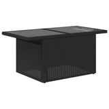 vidaXL 6-Piece Lounge Set with Cushions Poly Rattan Black