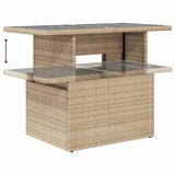 vidaXL 7-delige Loungeset met kussens poly rattan zwart