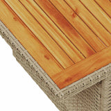 vidaXL 7-delige Loungeset met kussens poly rattan zwart