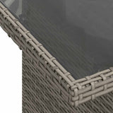 vidaXL 7-delige Loungeset met kussens poly rattan zwart