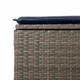 vidaXL 7-delige Loungeset met kussens poly rattan acacia bruin
