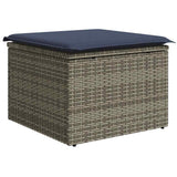 vidaXL 7-delige Loungeset met kussens poly rattan acacia bruin