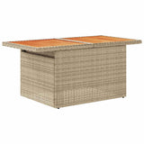 vidaXL 7-delige Loungeset met kussens poly rattan zwart
