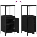 vidaXL Badkamermeubel Set met lade 3 pcs Zwart Eiken Bewerkt hout