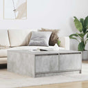 vidaXL Salontafel met lades 100x100x40 cm wit