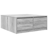 vidaXL Salontafel met lades 100x100x40 cm wit
