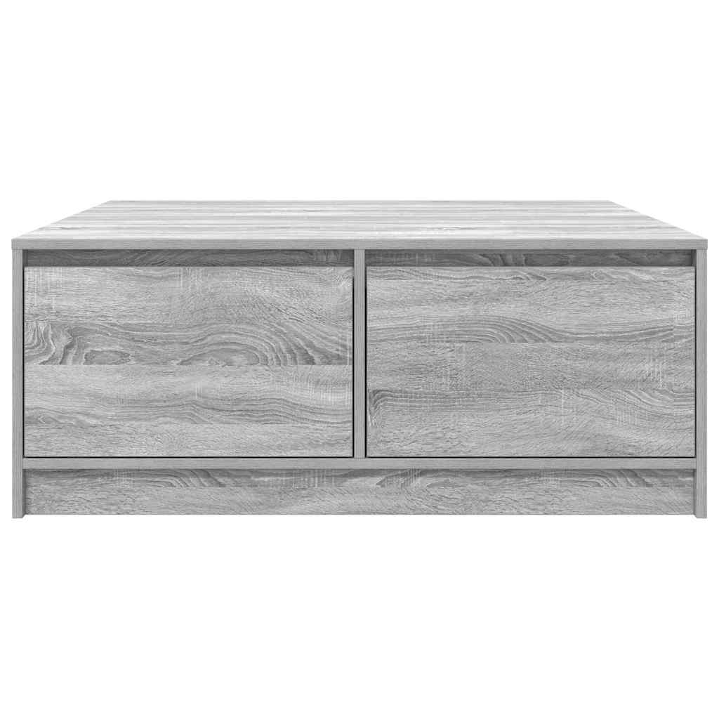 vidaXL Salontafel met lades 100x100x40 cm wit