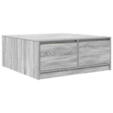 vidaXL Salontafel met lades 100x100x40 cm wit