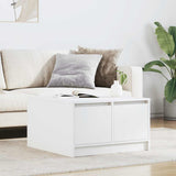 vidaXL Salontafel met lades 100x100x40 cm wit