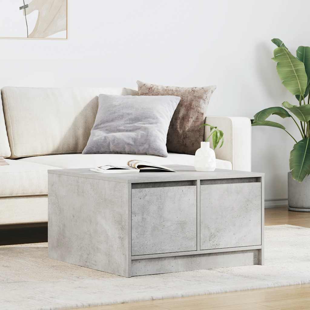 vidaXL Salontafel met lades 100x100x40 cm wit