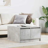 vidaXL Salontafel met lades 100x100x40 cm wit