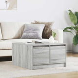 vidaXL Salontafel met lades 100x100x40 cm wit