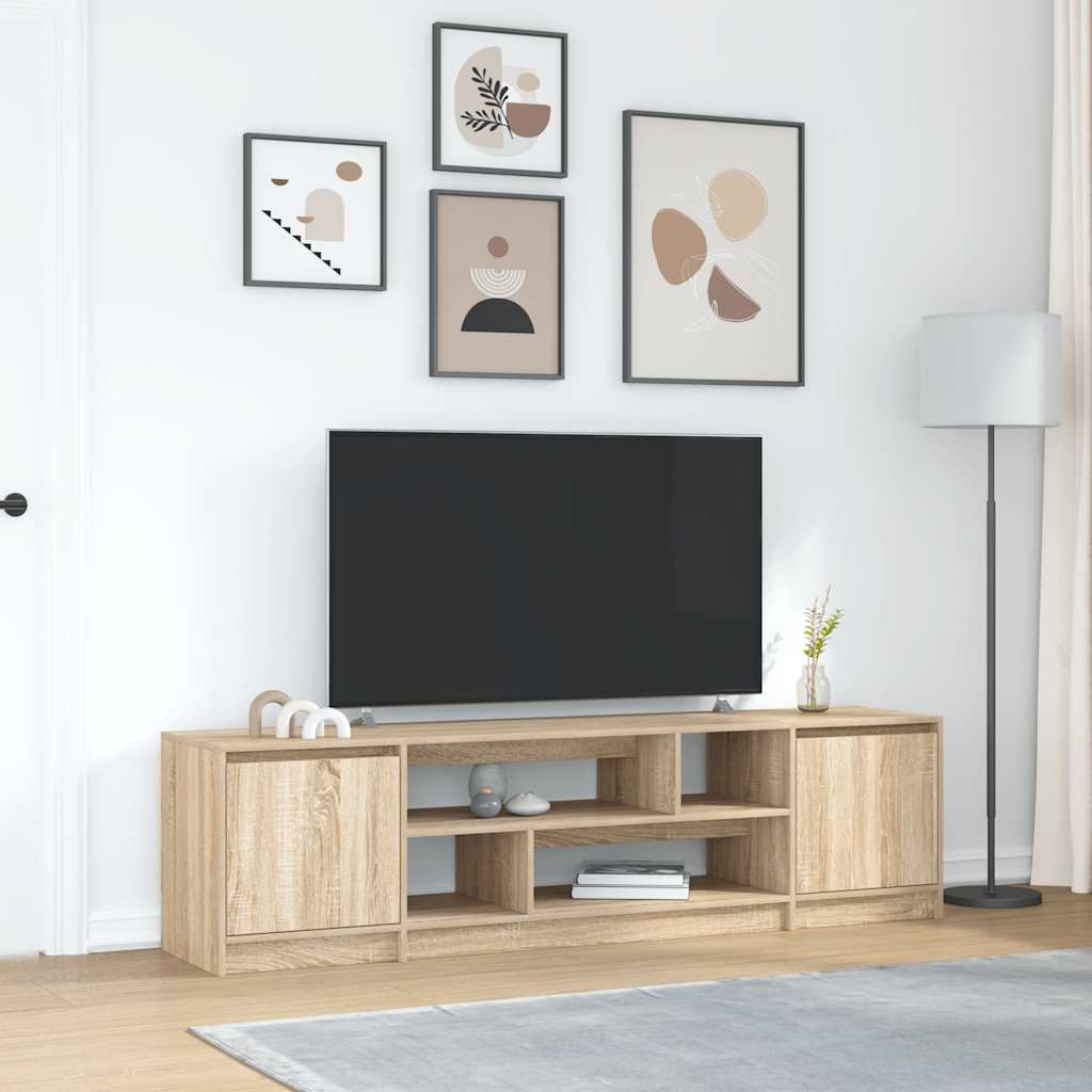 vidaXL Tv-meubel 188,5x41x50 cm spaanplaat wit