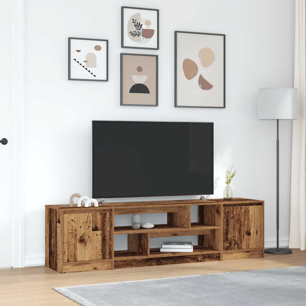 vidaXL Tv-meubel 188,5x41x50 cm spaanplaat wit