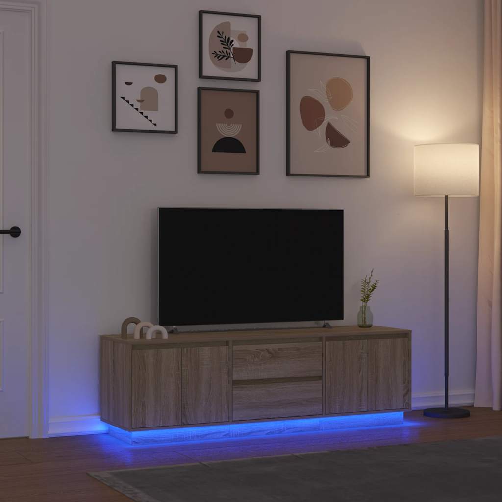 vidaXL Tv-meubel 188,5x41x50 cm spaanplaat wit
