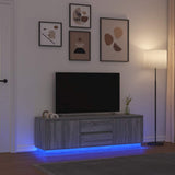 vidaXL Tv-meubel 188,5x41x50 cm spaanplaat wit