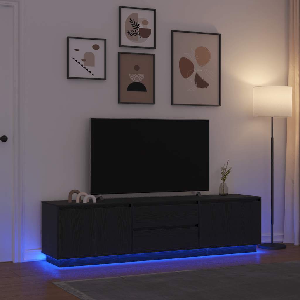 vidaXL Tv-meubel 188,5x41x50 cm spaanplaat wit
