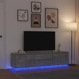vidaXL Tv-meubel 188,5x41x50 cm spaanplaat wit