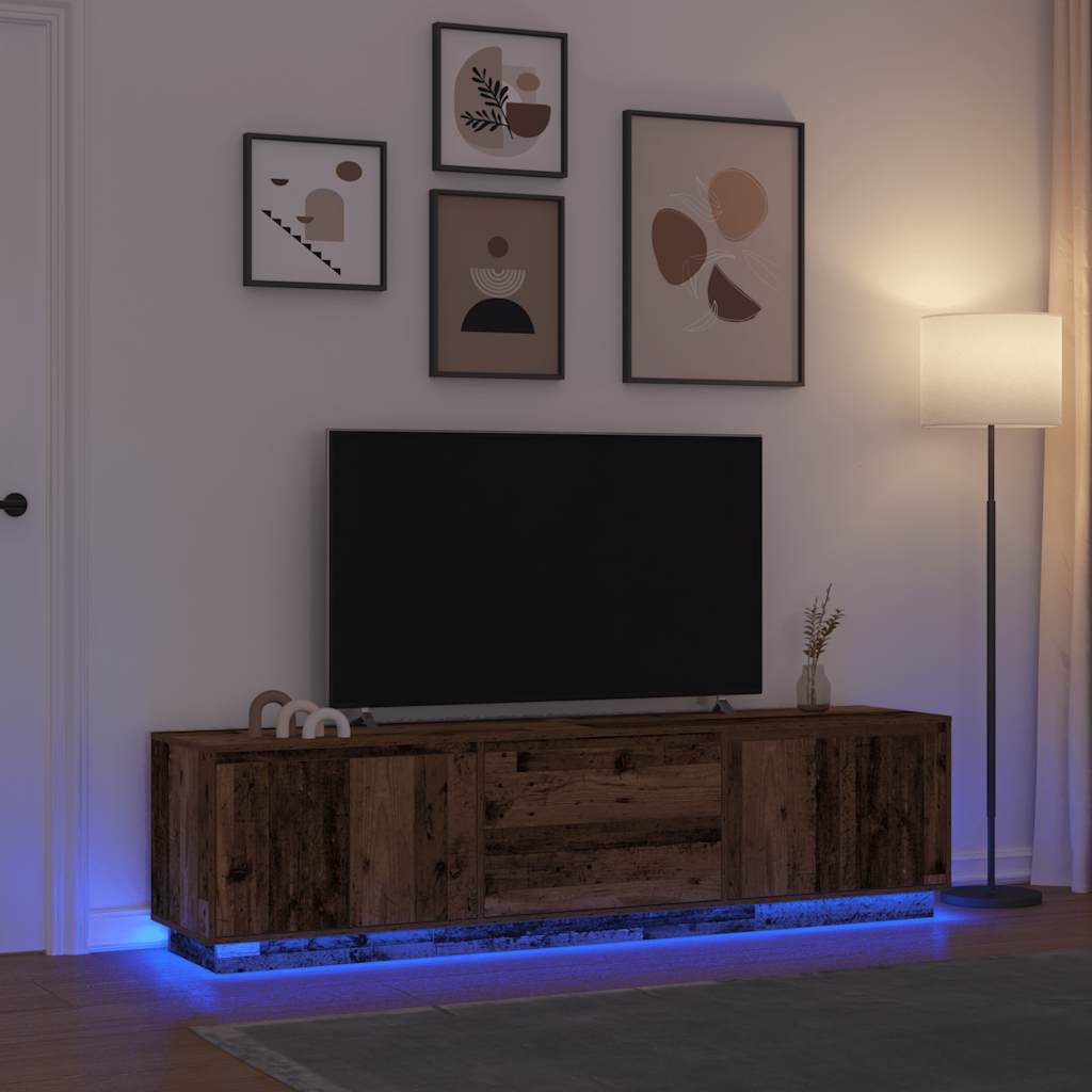 vidaXL Tv-meubel 188,5x41x50 cm spaanplaat wit