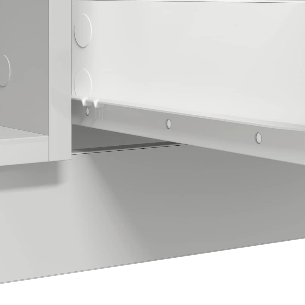 vidaXL Chest of Drawers 100.5x35x76 cm Chipboard White