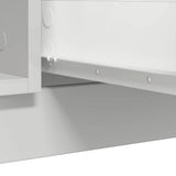 vidaXL Chest of Drawers 100.5x35x76 cm Chipboard White