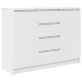 vidaXL Chest of Drawers 100.5x35x76 cm Chipboard White