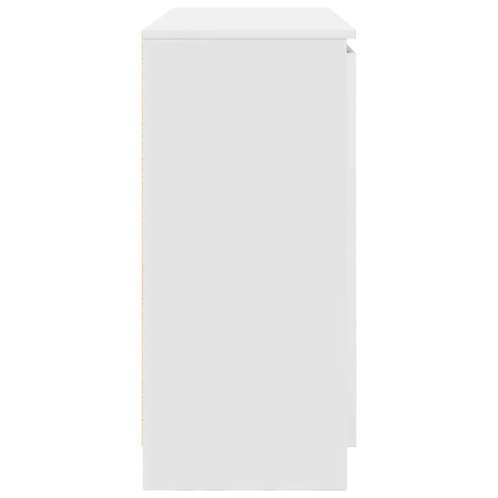 vidaXL Chest of Drawers 100.5x35x76 cm Chipboard White