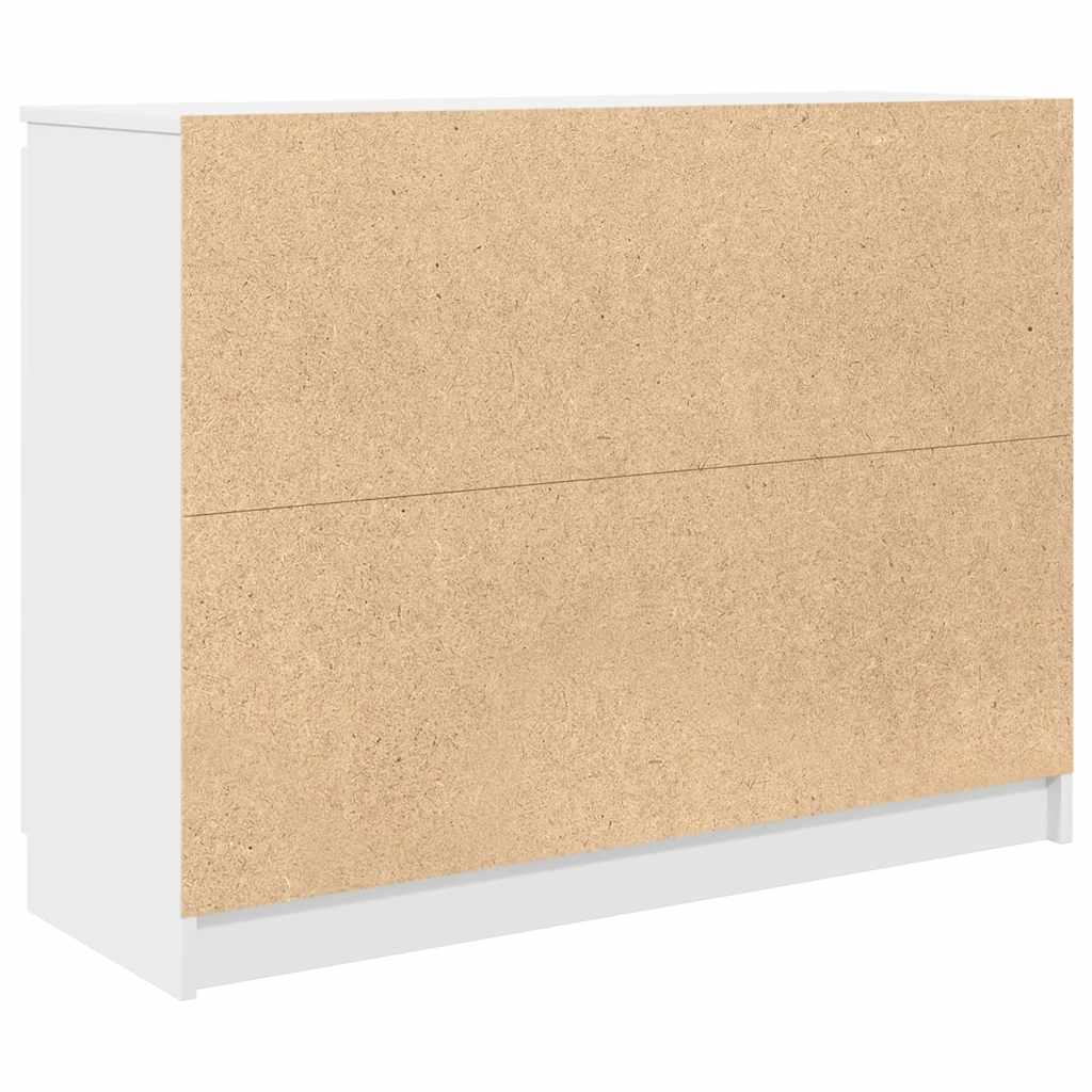vidaXL Chest of Drawers 100.5x35x76 cm Chipboard White