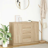 vidaXL Chest of Drawers 100.5x35x76 cm Chipboard White