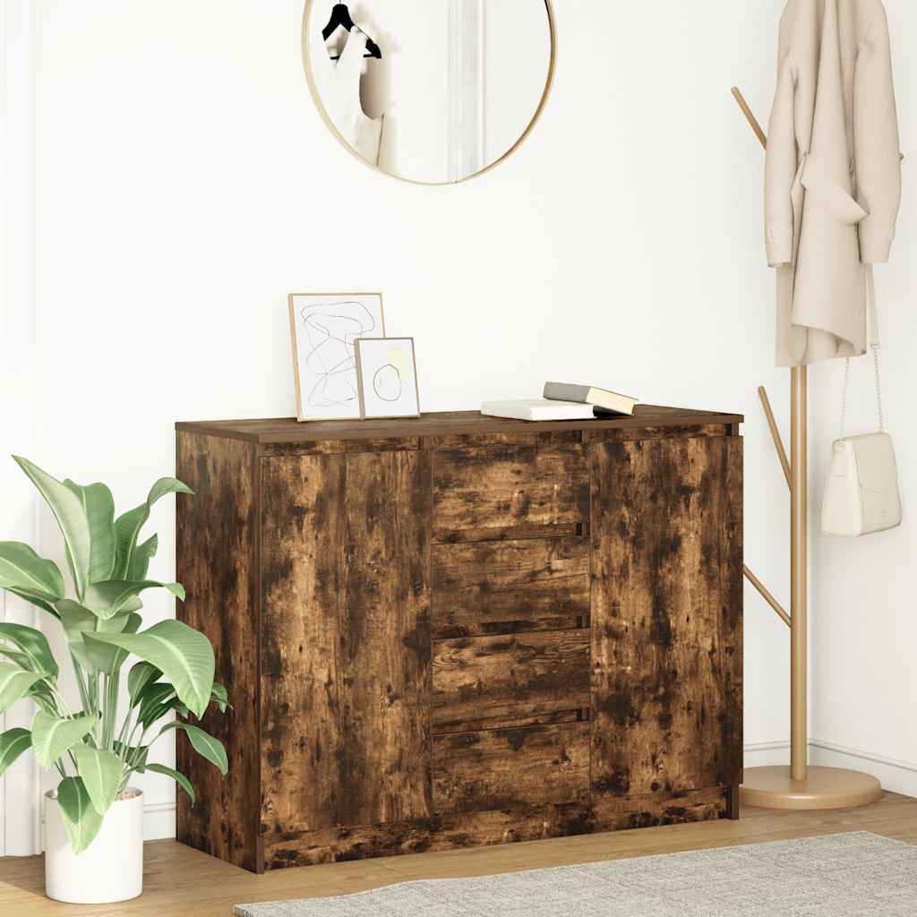 vidaXL Chest of Drawers 100.5x35x76 cm Chipboard White