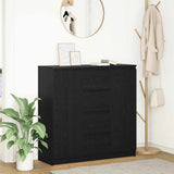 vidaXL Dressoir met lades 100,5x35x98,5 cm spaanplaat wit