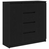 vidaXL Dressoir met lades 100,5x35x98,5 cm spaanplaat wit