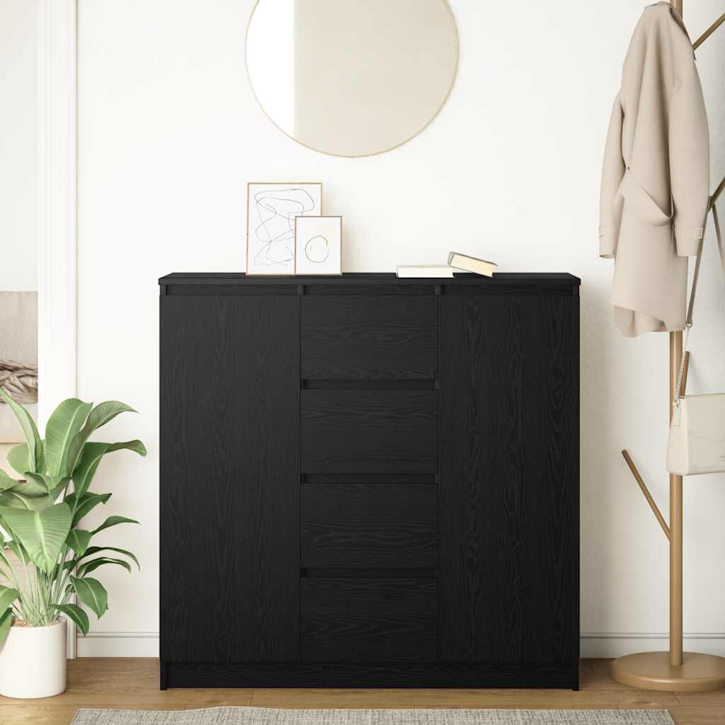 vidaXL Dressoir met lades 100,5x35x98,5 cm spaanplaat wit